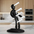 Knife Holder Humanoid Sculpture Stainless Steel Space-Saving