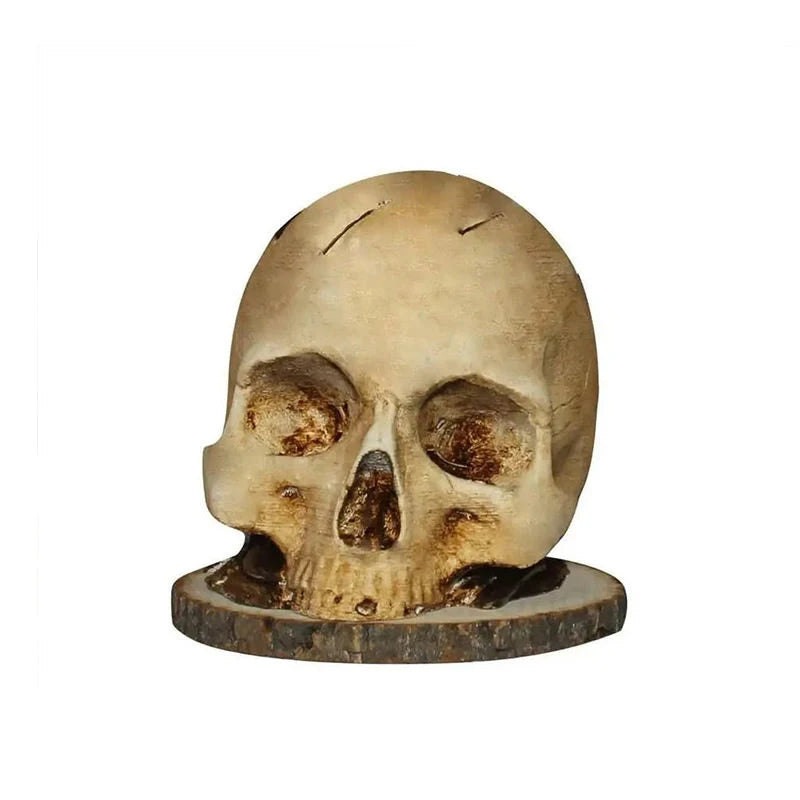 Knife Holder Skull Design Durable Resin Fits Various Sizes