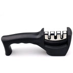 Knife Sharpener Ceramic & Diamond Stones Non-Slip Base