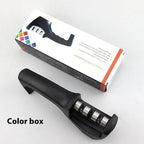 Knife Sharpener Ceramic & Diamond Stones Non-Slip Base