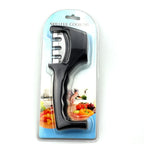 Knife Sharpener Ceramic & Diamond Stones Non-Slip Base