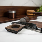Knife Sharpener Diamond Grinding Wheel Wooden Base
