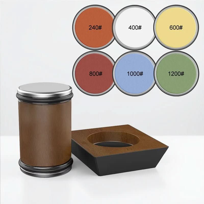 Knife Sharpener Diamond Grinding Wheel Wooden Base