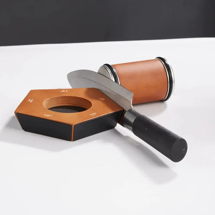 Knife Sharpener Rolling Diamond Stones & Magnetic Angle Guide