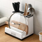 Knife & Utensil Organizer Two-Tier Divided Tray Space-Saving