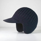 Knit Beanie Visor Brim & Ear Flaps Secure Fit