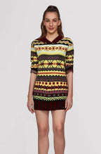 Knit Pullover Nordic Pattern Soft Plush Relaxed Fit