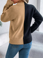Knit Sweater Jack O Lantern Motif Midi Length