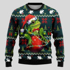 Knit Sweater Polar Bear Graphic Relaxed Fit