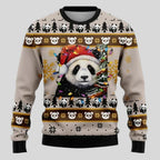 Knit Sweater Polar Bear Graphic Relaxed Fit