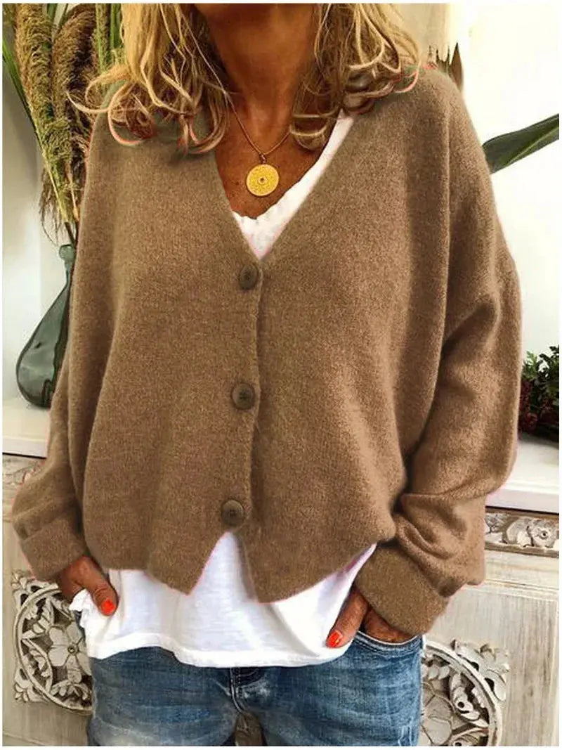 Knit Sweater Printed Soft Versatile Fit