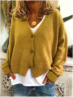 Knit Sweater Printed Soft Versatile Fit