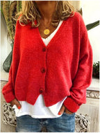 Knit Sweater Printed Soft Versatile Fit