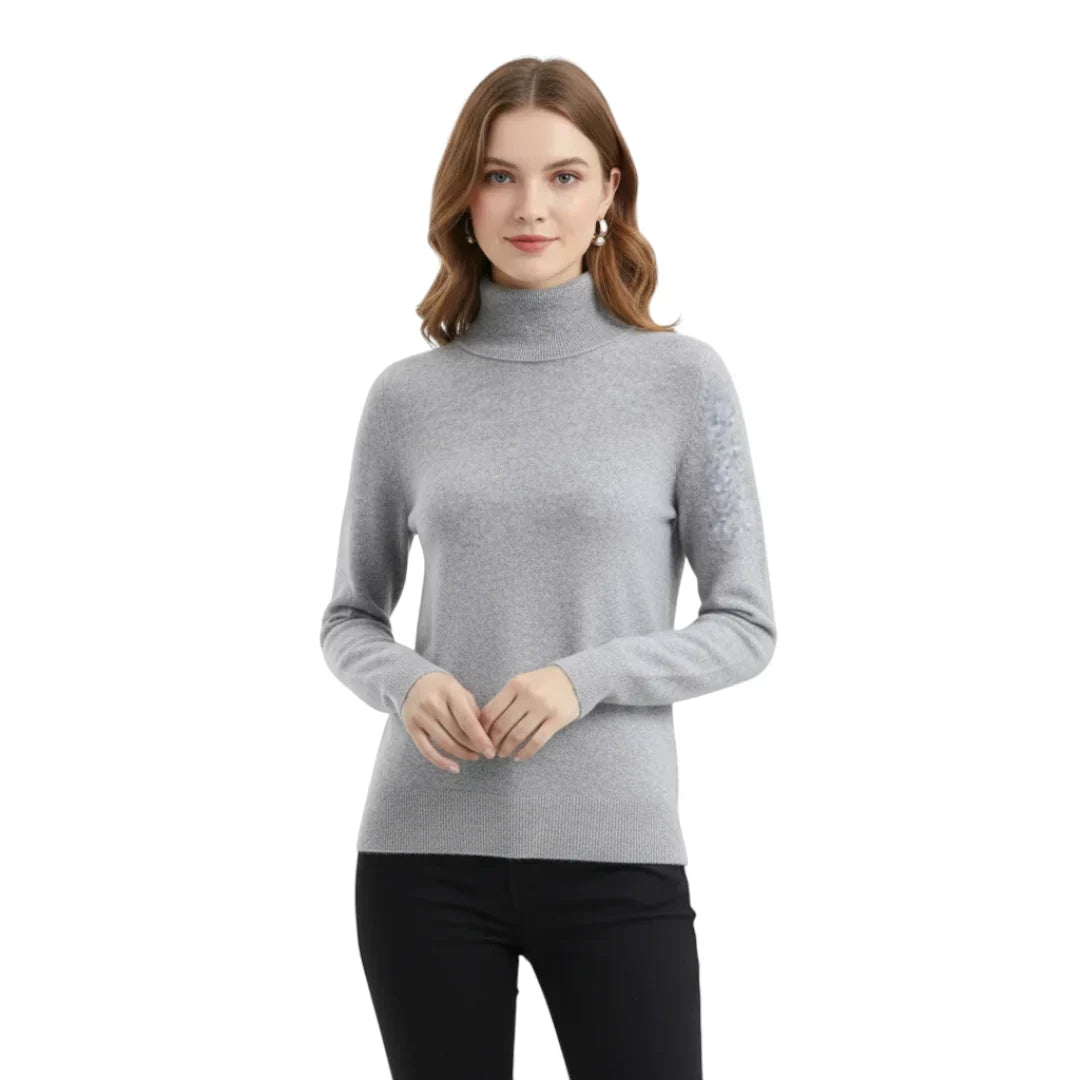 Knitted Sweater Lightweight Loose Fit Round Neck
