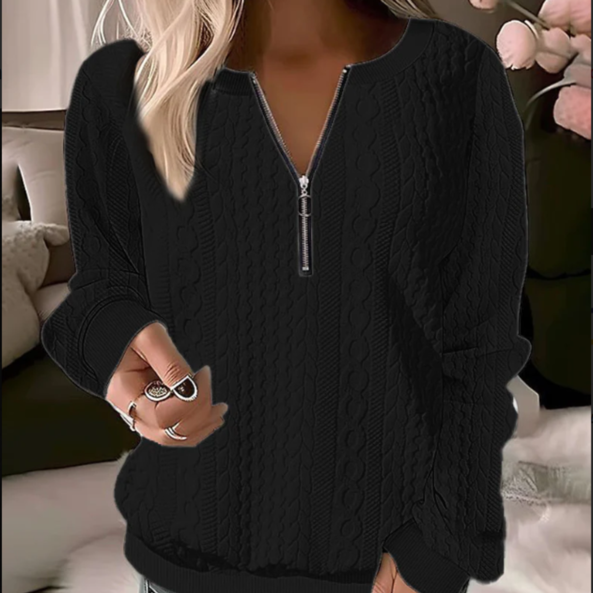 Knitted Sweater Slim Fit Jacquard