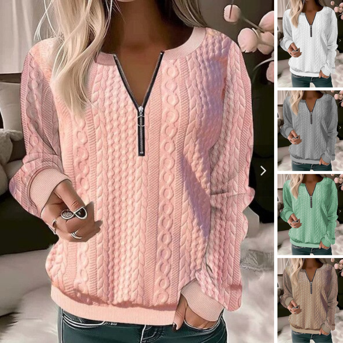 Knitted Sweater Slim Fit Jacquard