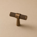 Knurled Brass Cabinet & Drawer Handle