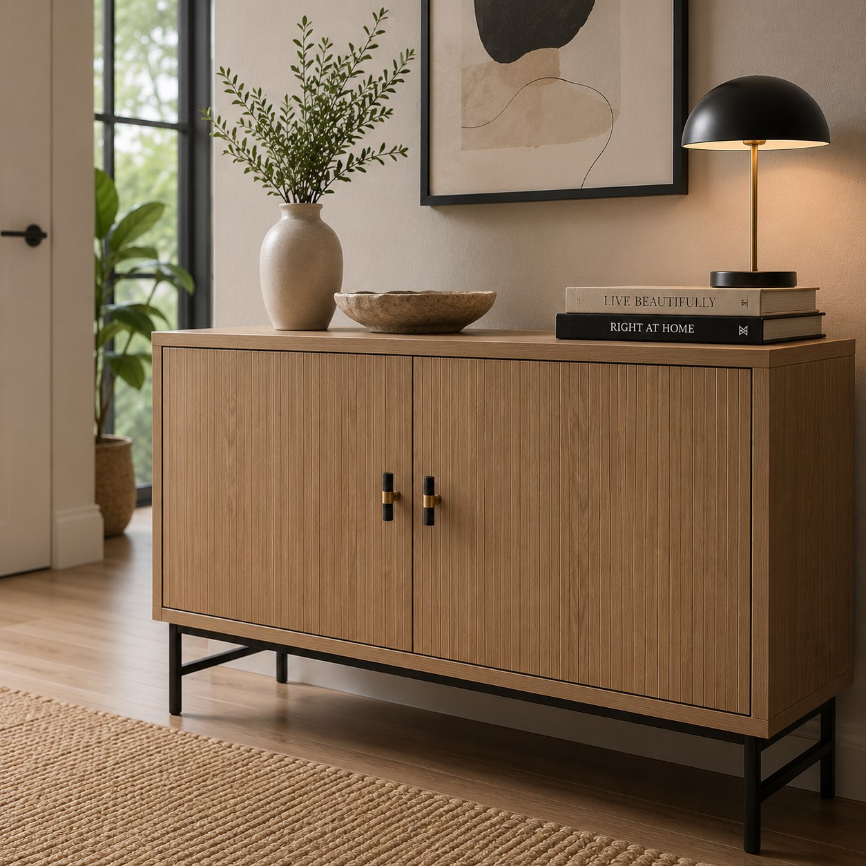 Knurled Brass Cabinet & Drawer Handle