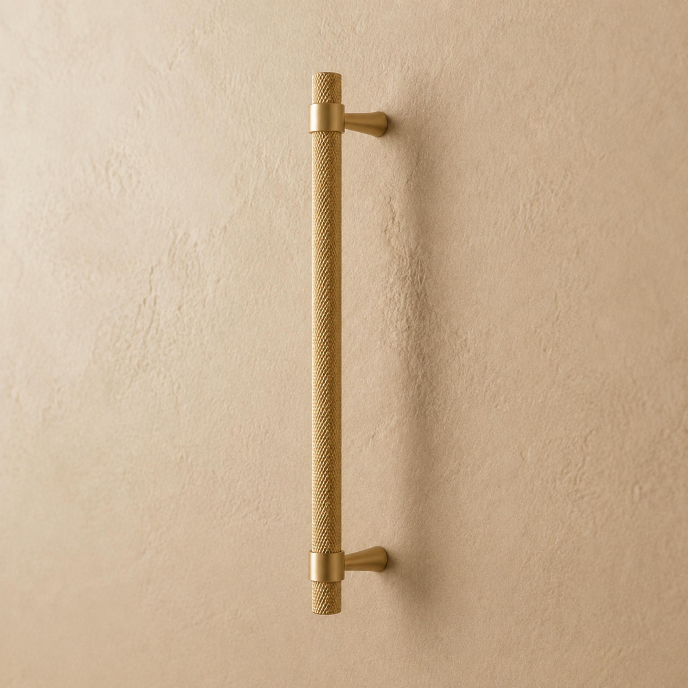 Knurled Brass Cabinet & Drawer Handle