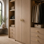 Knurled Brass Cabinet & Drawer Handle