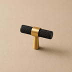 Knurled Brass Cabinet & Drawer Handle