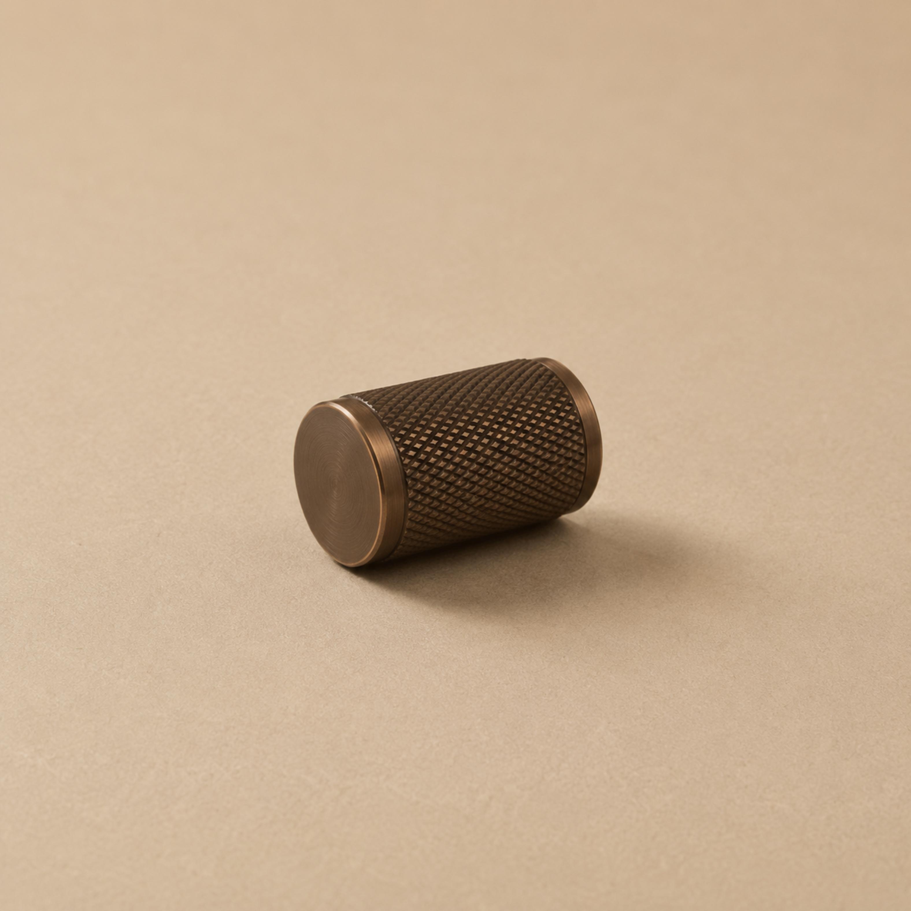Knurled Brass Cabinet & Drawer Handle