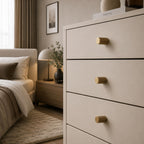 Knurled Brass Cabinet & Drawer Handle