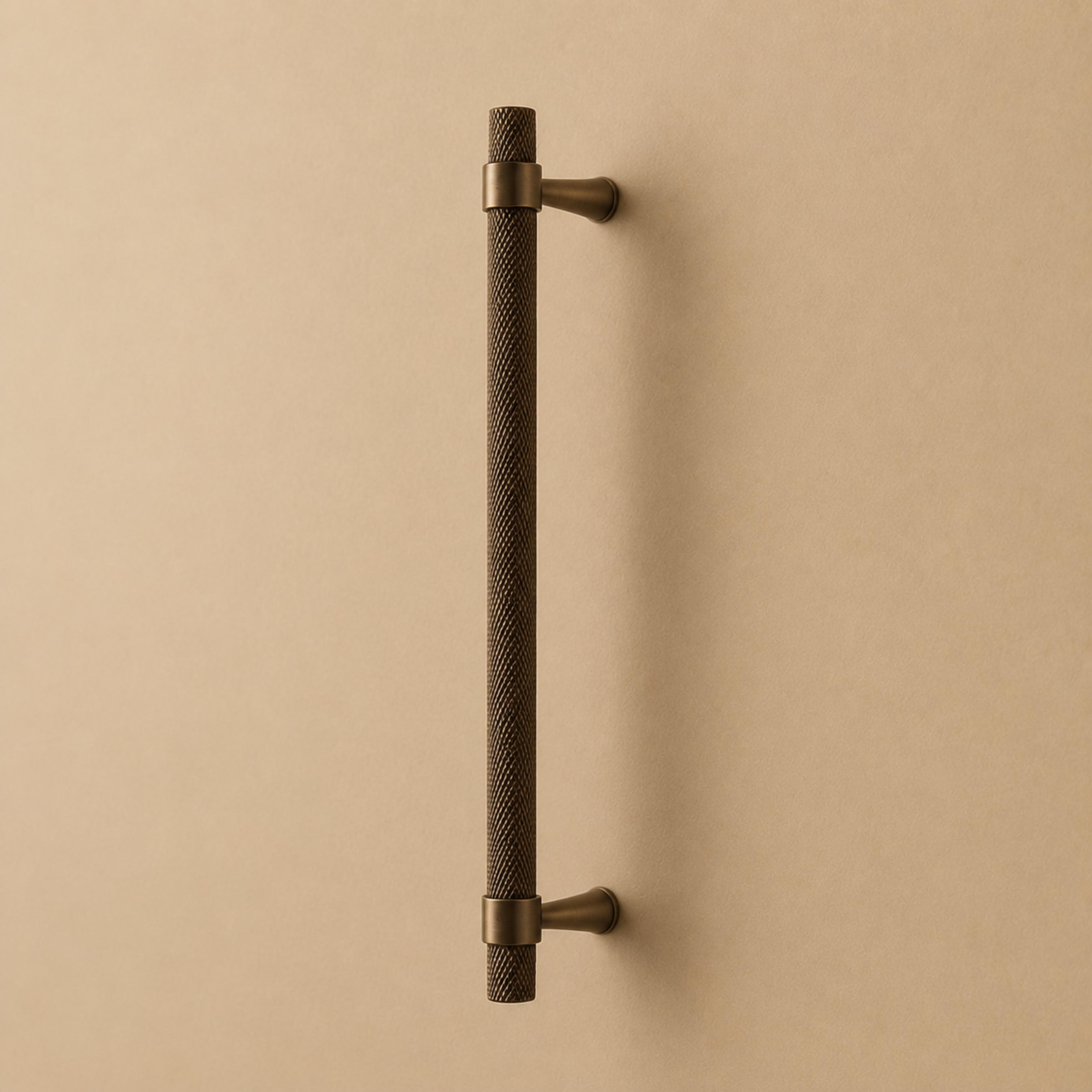 Knurled Brass Cabinet & Drawer Handle