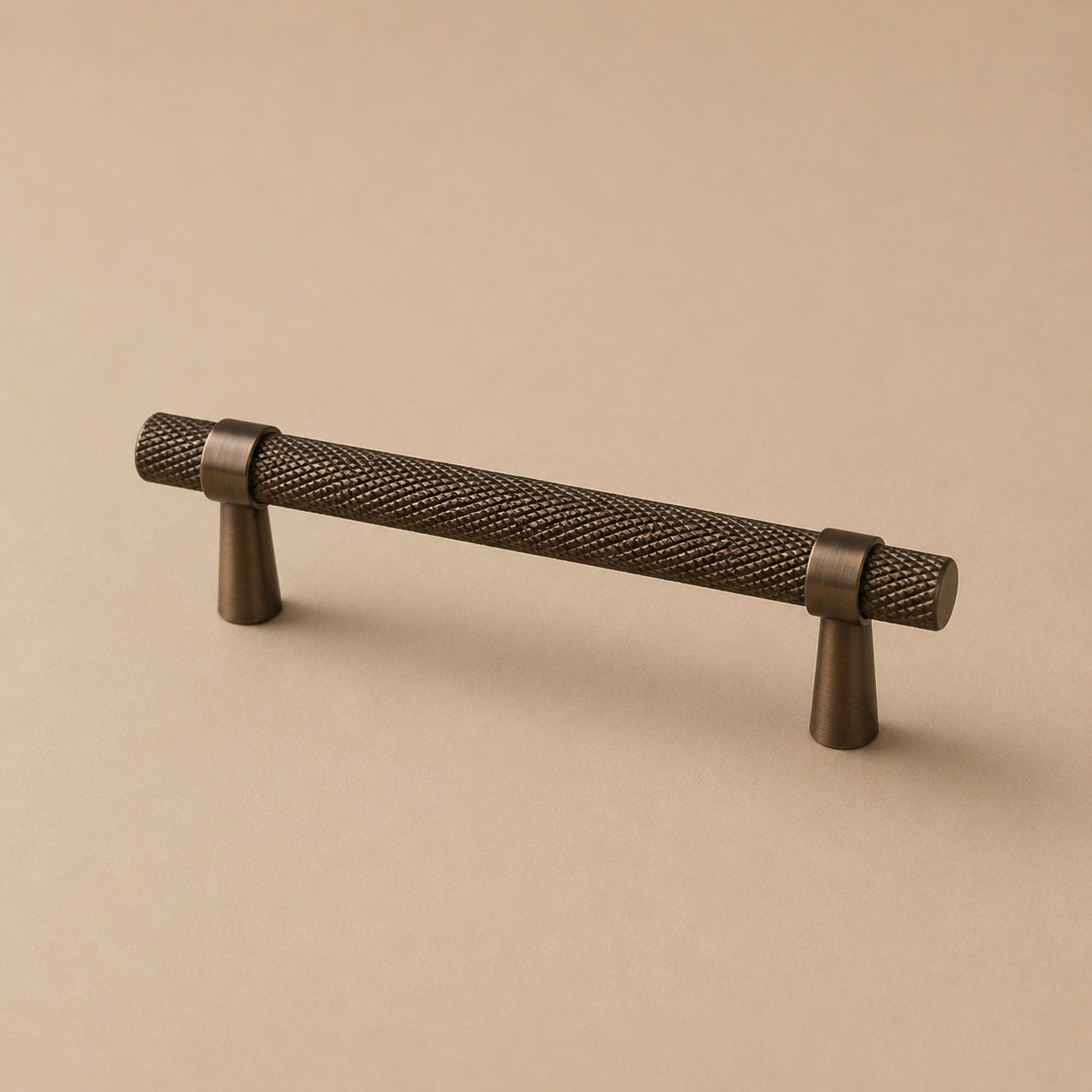 Knurled Brass Cabinet & Drawer Handle