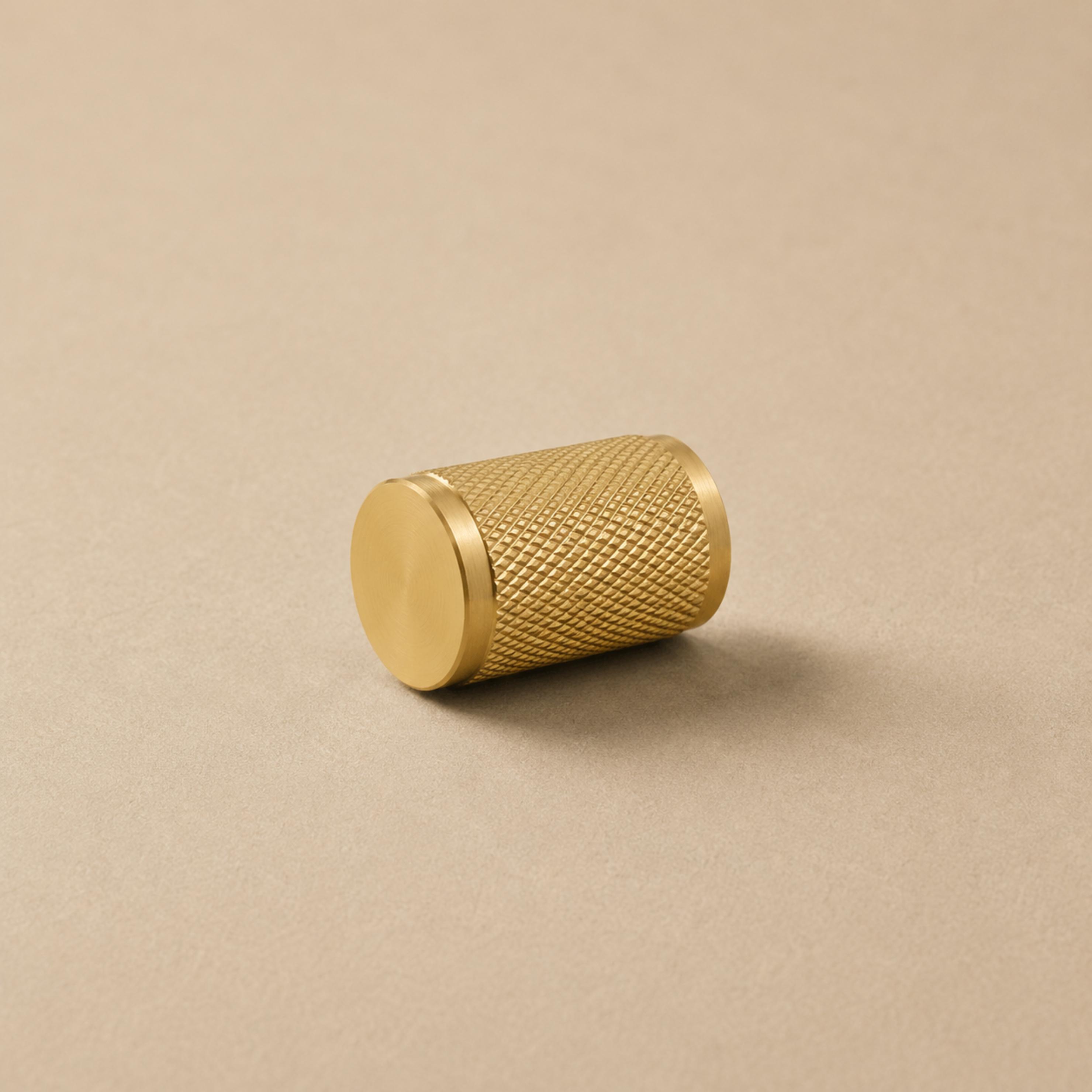 Knurled Brass Cabinet & Drawer Handle