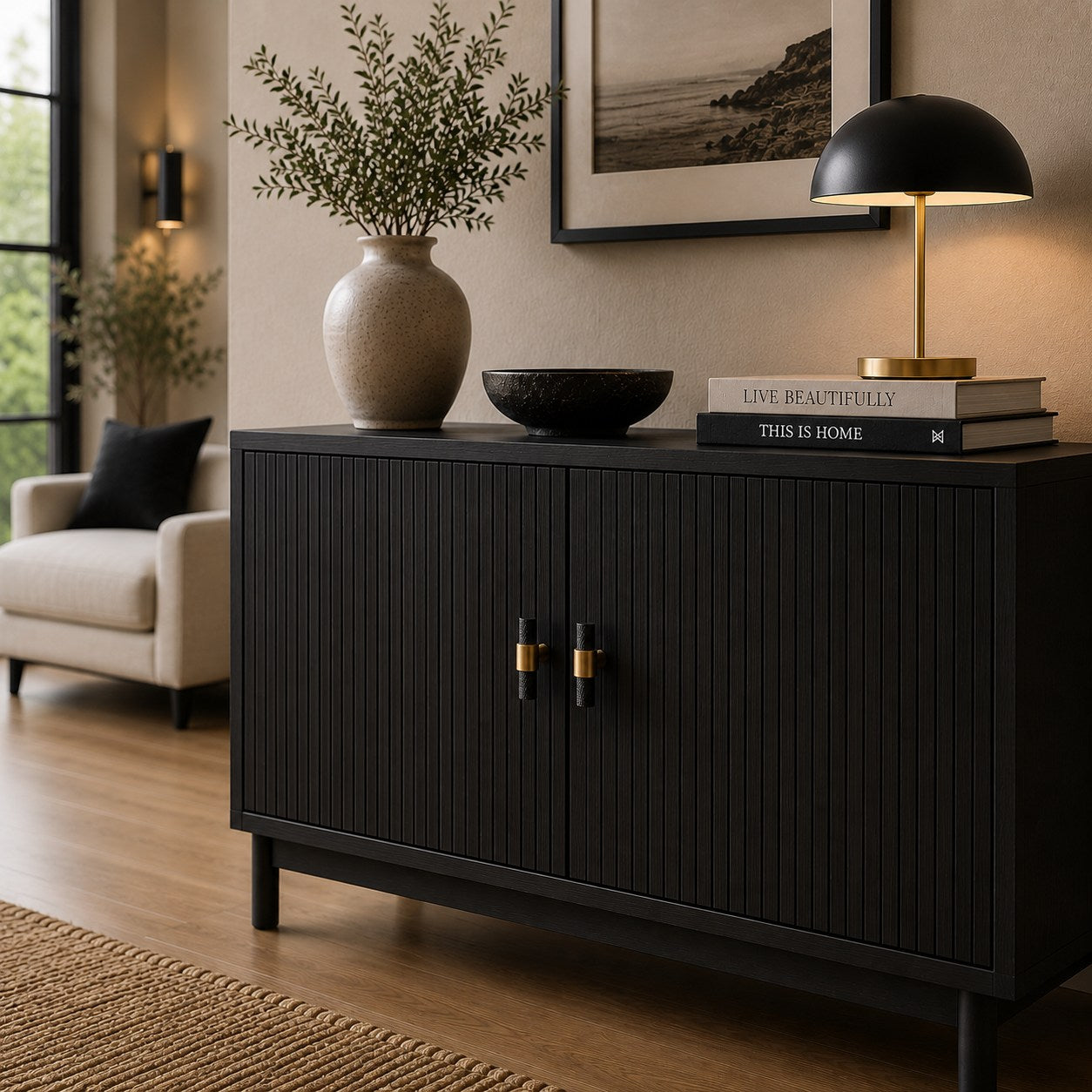 Knurled Brass Cabinet & Drawer Handle