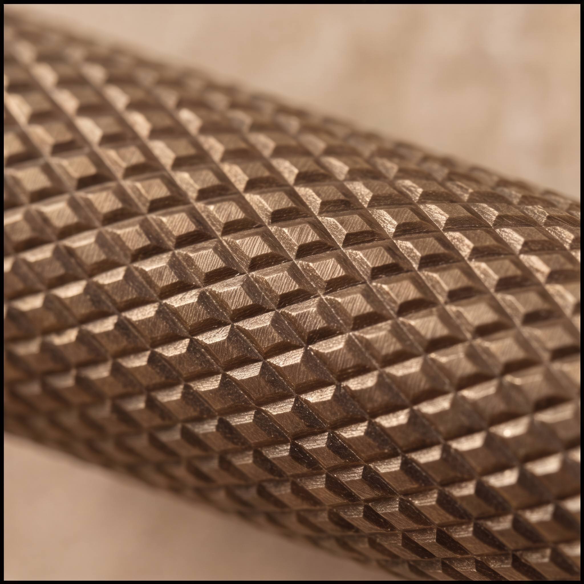 Knurled Brass Cabinet & Drawer Handle