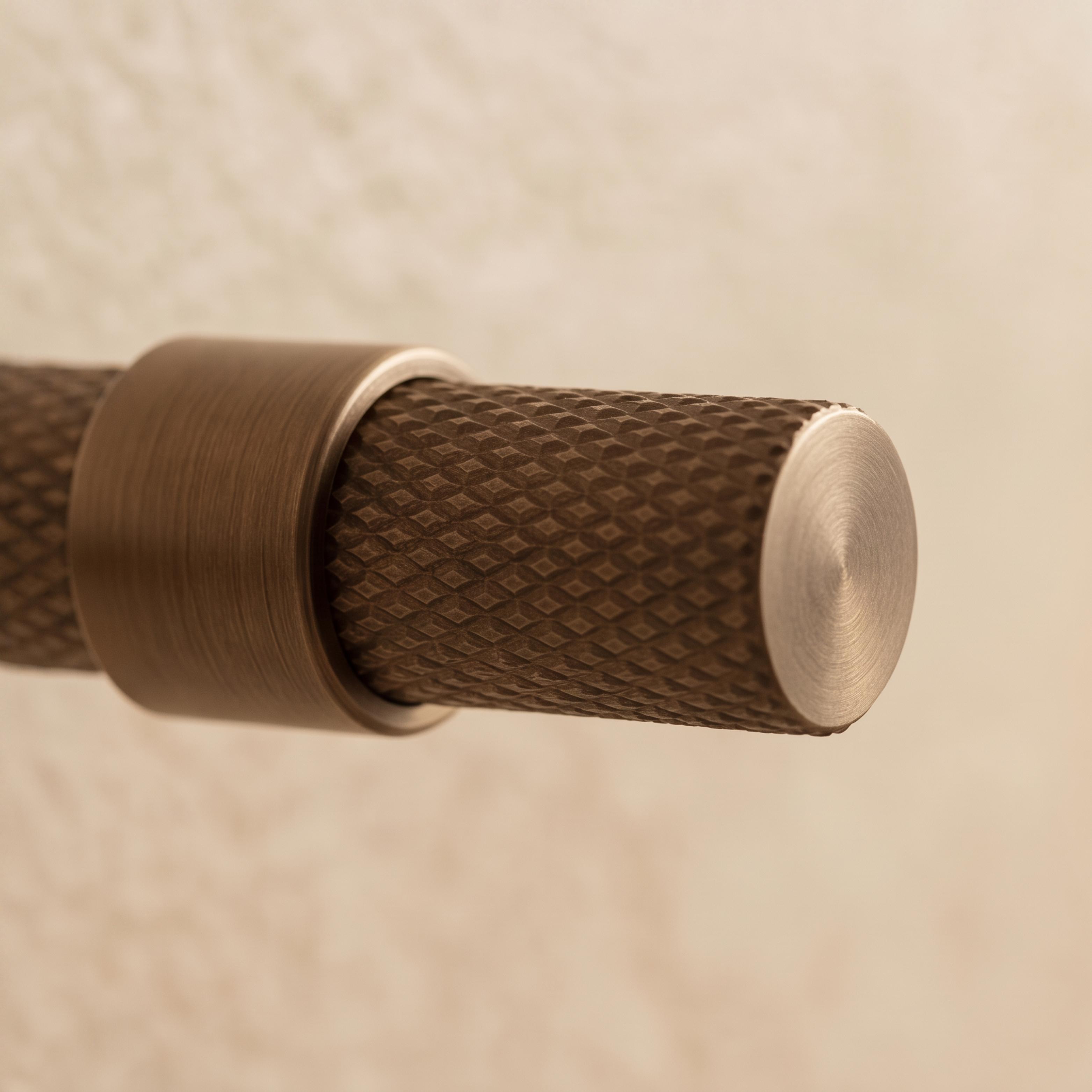Knurled Brass Cabinet & Drawer Handle