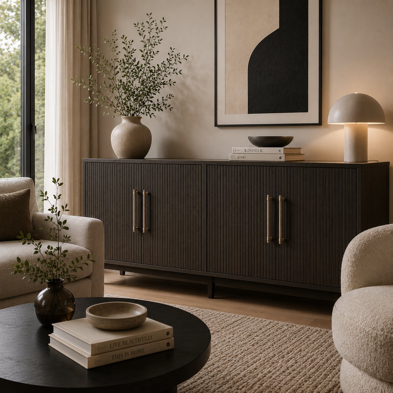 Knurled Brass Cabinet & Drawer Handle