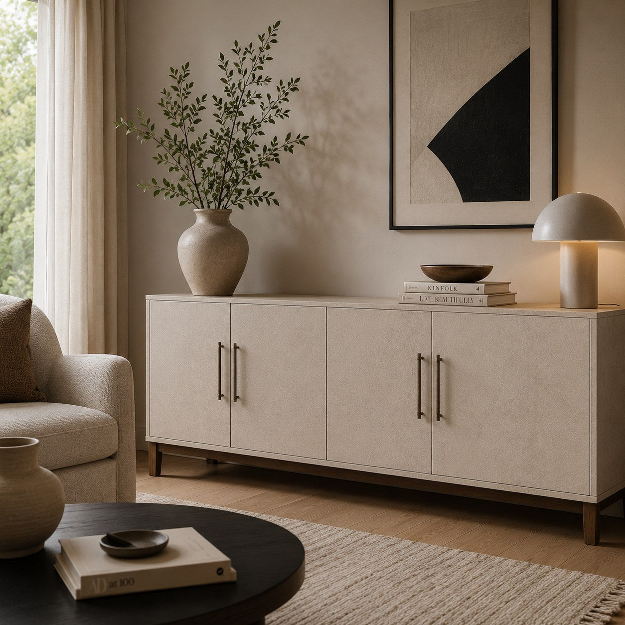 Knurled Brass Cabinet & Drawer Handle