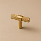 Knurled Brass Cabinet & Drawer Handle