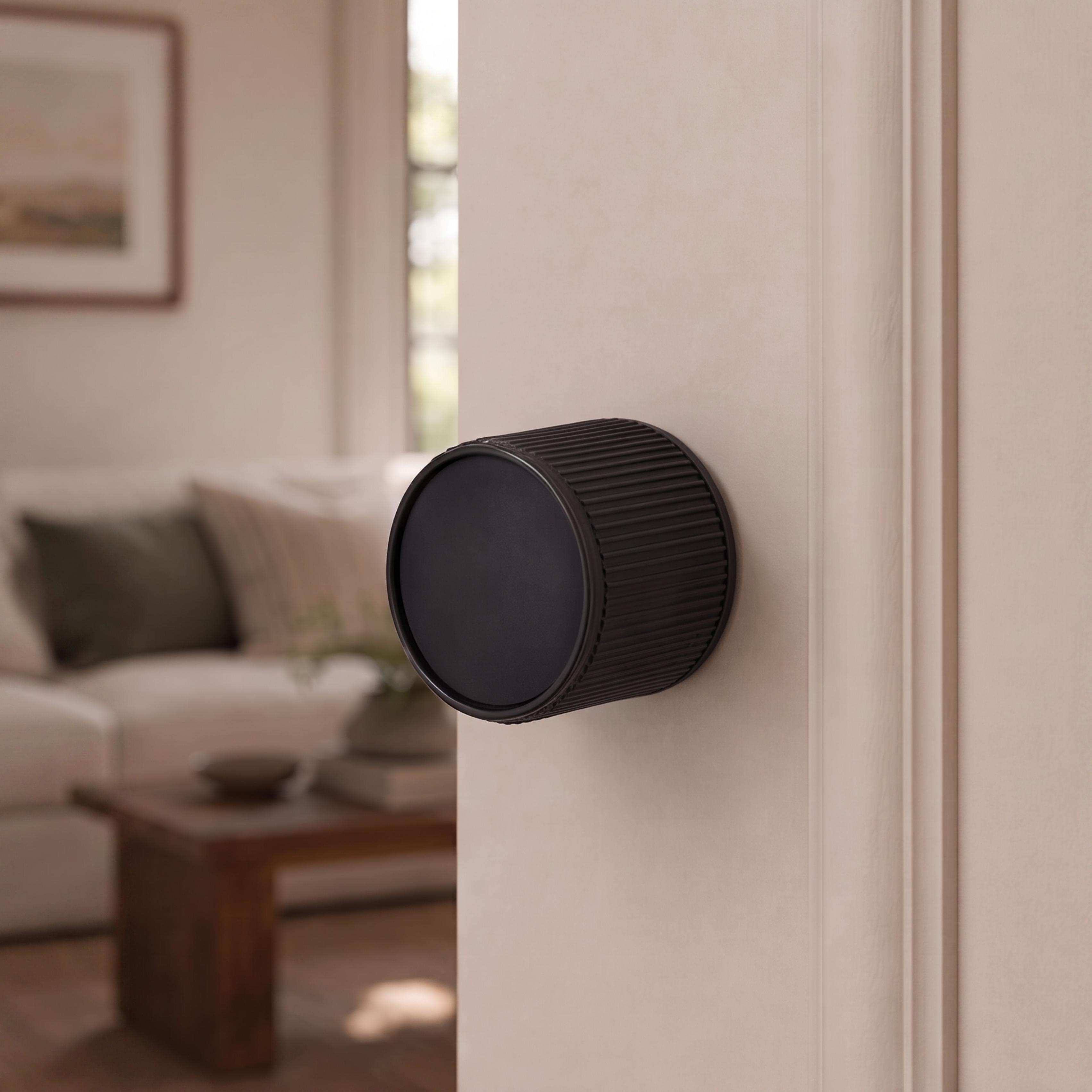 Knurled Zinc Alloy Door Handle Set (Twist Privacy Lock)