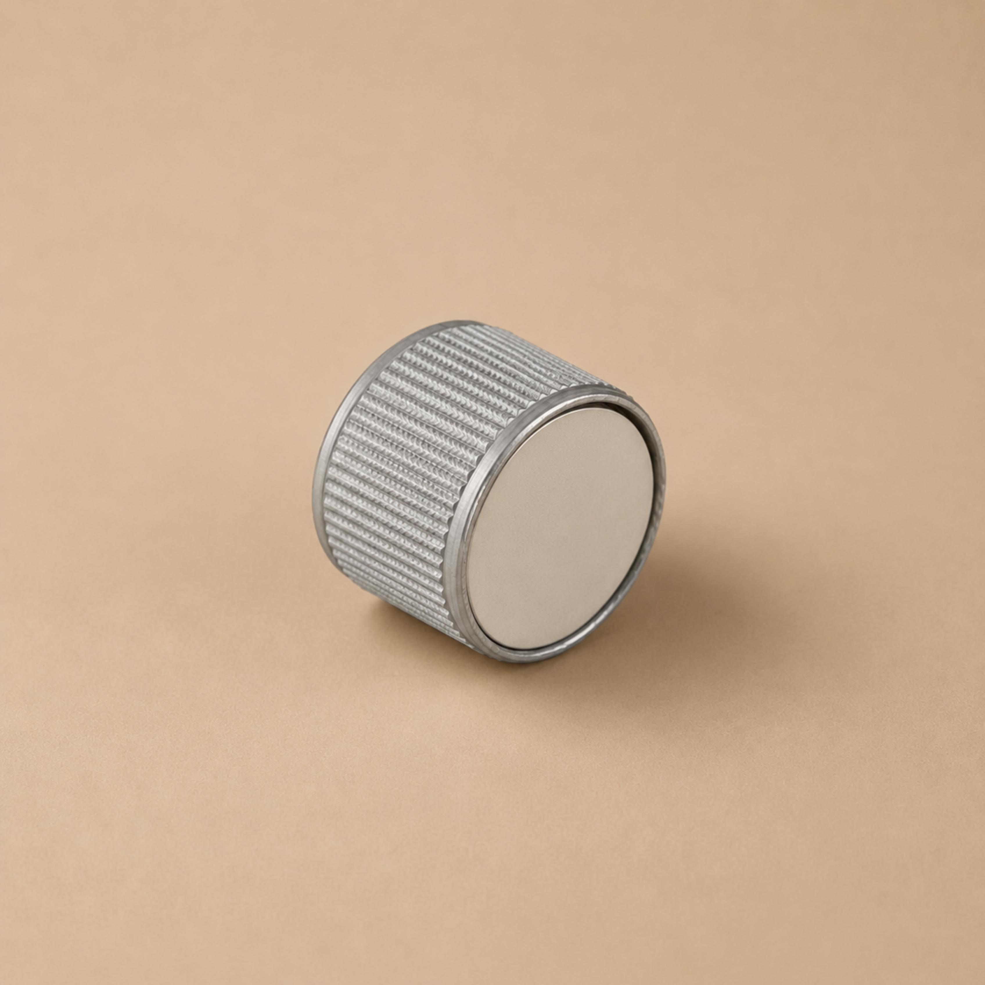 Knurled Zinc Alloy Door Handle Set (Twist Privacy Lock)