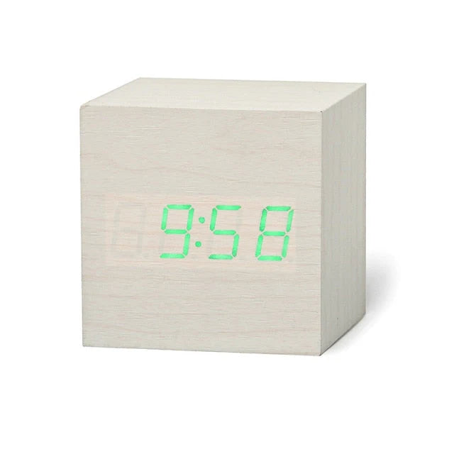 LED Alarm Clock Time, Date & Temp Night Mode