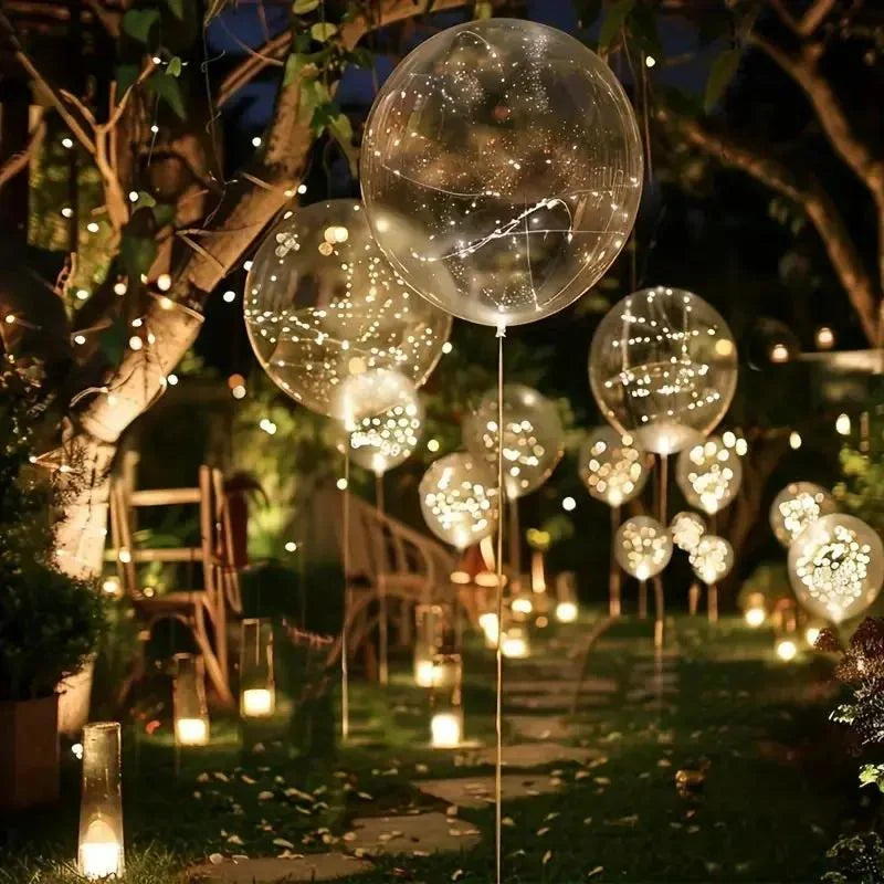 LED Balloons Battery-Powered Warm White Set of 10