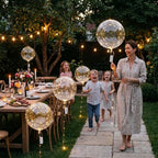 LED Balloons Transparent Warm White Battery Powered