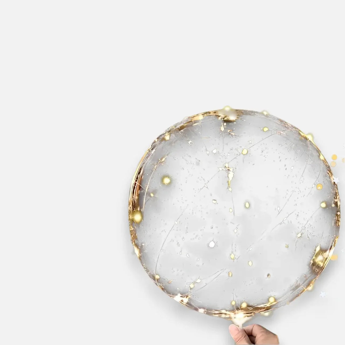 LED Balloons Transparent Warm White Battery Powered