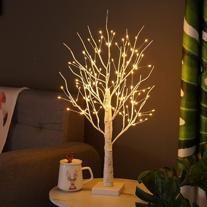 LED Birch Tree Warm White USB & Battery Powered