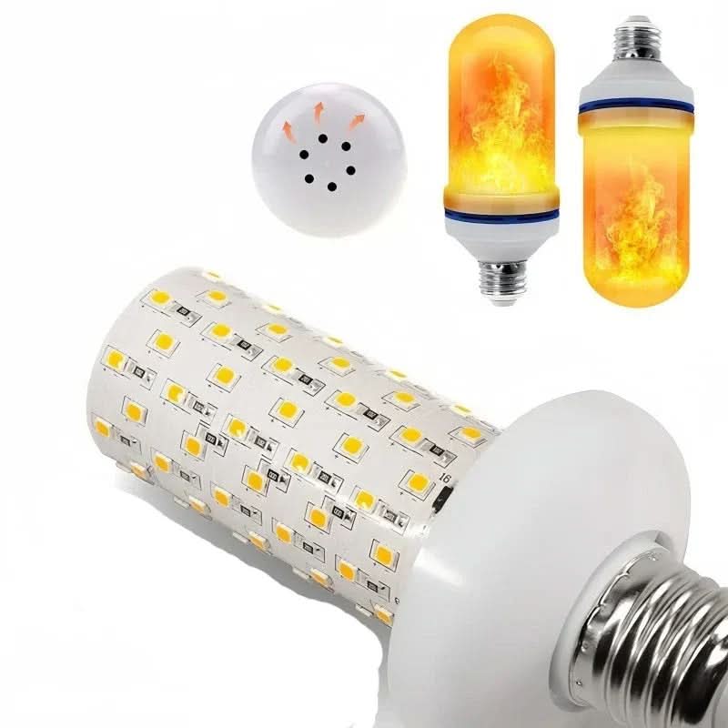 LED Bulb Flame Effect Energy-Efficient Multi-Base Compatible