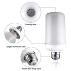 LED Bulb Flame Effect Energy-Efficient Multi-Base Compatible