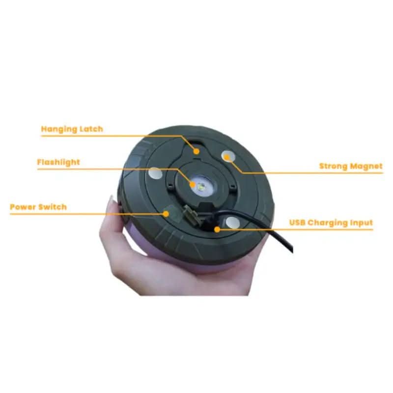 LED Camping Light Retractable Magnetic Backing & Waterproof