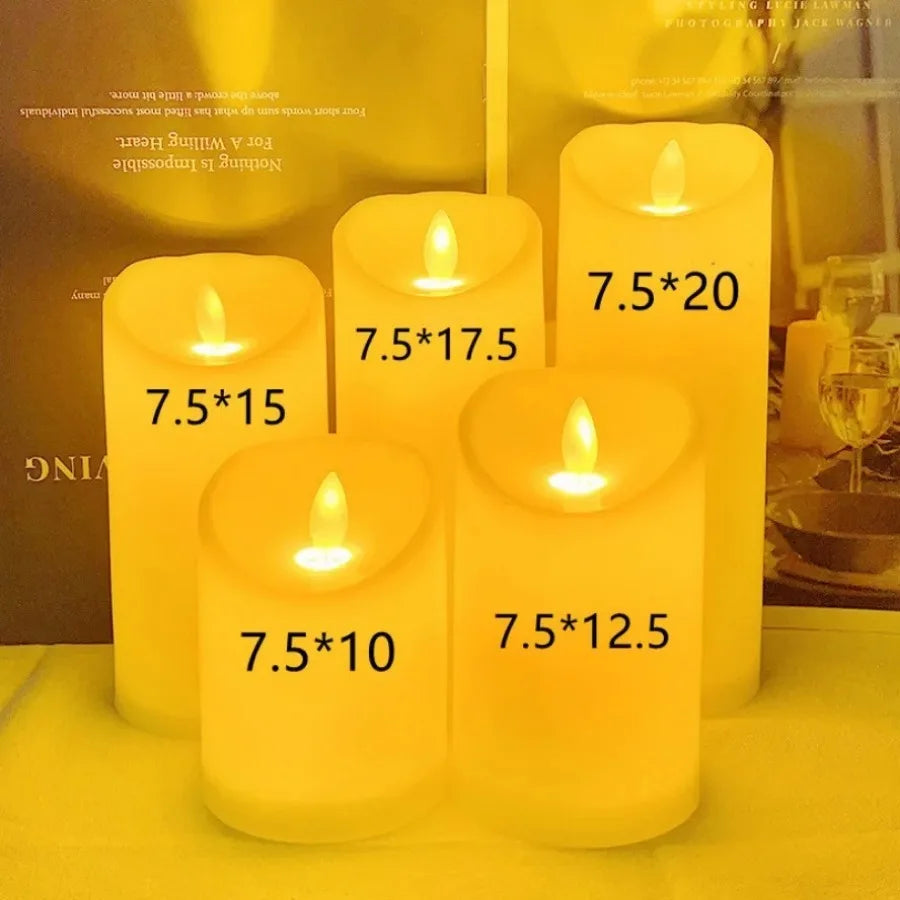 LED Candle Flameless Realistic Drip Flickering Battery-Powered