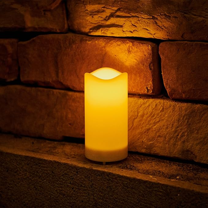 LED Candle Flameless Realistic Drip Flickering Battery-Powered