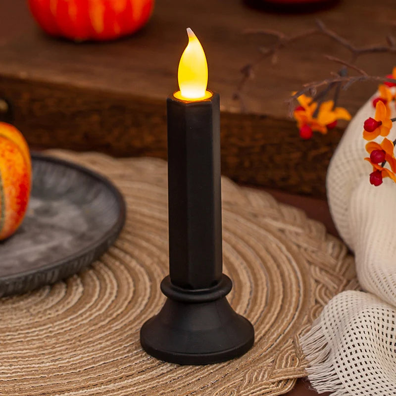LED Candle Flickering Wax-Like Finish Flameless & Battery-Free