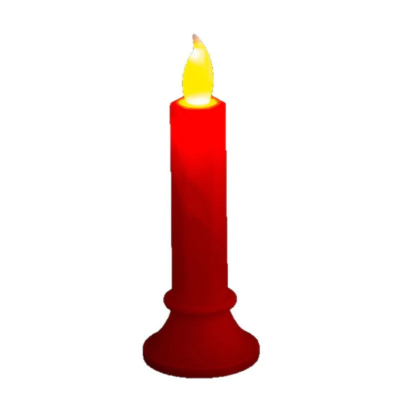 LED Candle Flickering Wax-Like Finish Flameless & Battery-Free
